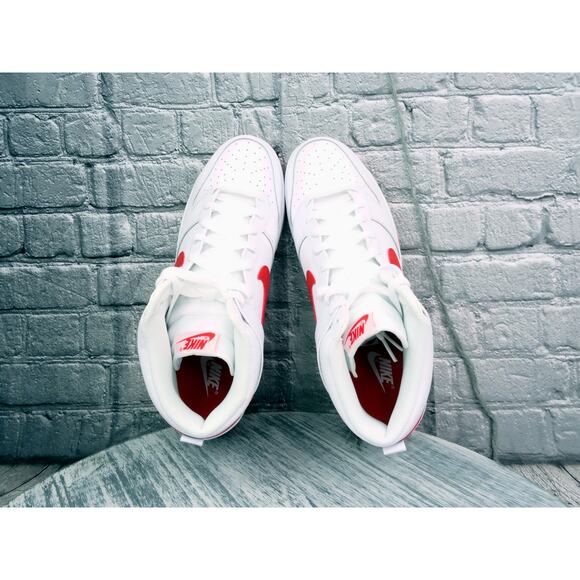 Nike Dunk Hi Retro "Picante Red" White/Picante Red-White Men Size 13 NIB - Picture 9 of 12